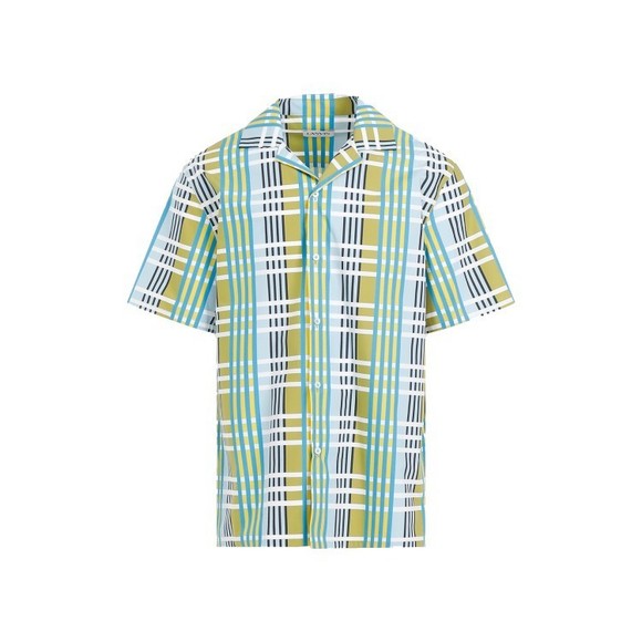 Lanvin Green Cotton Printed Bowling Shirt - NWT - Picture 1 of 3